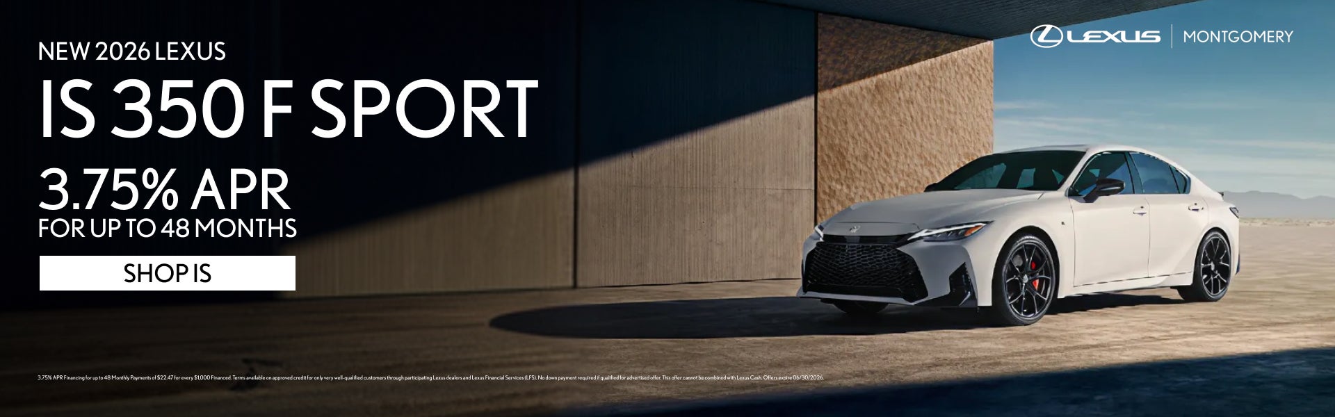 NEW 2026 LEXUS IS 350
